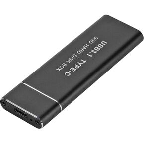 Mini NGFF SSD USB3.1 Type-C to M.2 Hard Disk Case Adapter External Enclosure Box