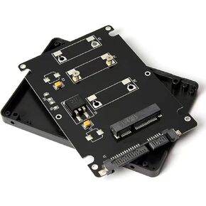 1 * Converter with Mounting Screws, PCI-E mSATA SSD to 2.5" SATA Hard Disk Enclosure Case Converter Adapter Parts B
