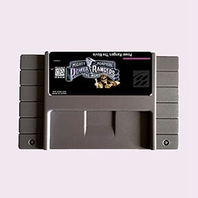 Royal Retro 16 Bit Mighty Morphin Power Rangers The Movie NTSC Big Gray Game Card for USA الإصدار اللاعب
