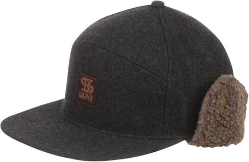 York Camper Cap with Earflaps Warm Wool Blend Trapper Hat, Winter Baseball Cap for Men, Hunting, Hiking, Golf, Camping in Saudi Arabia
