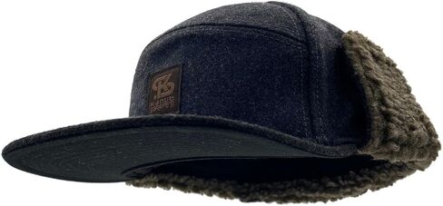 York Camper Cap with Earflaps Warm Wool Blend Trapper Hat, Winter Baseball Cap for Men, Hunting, Hiking, Golf, Camping in Saudi Arabia