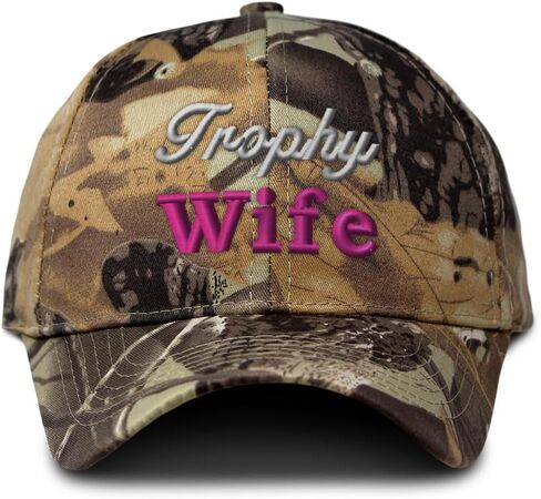 Speedy Pros Camo Baseball Cap Trophy Wife Cotton Hunting Dad Hats for Men & Women in Saudi Arabia
