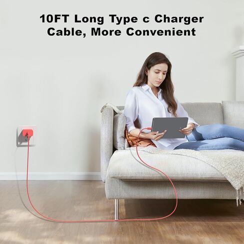 متوافق مع iPhone 16 15 Charger Charging ، Type C Fast Charger ، 3pack 20W USB C Charger Block مع كابل USB C 10 أقدام متوافق مع iPhone 16/16 Pro/Plus/15/15 Pro/Pro Max ، Pad ، Samsumg ، Android in Kuwait