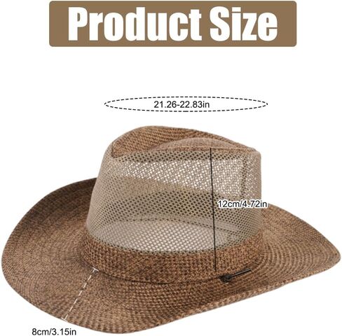 Wide Brim Straw Panama Hat Fedora Beach Sun Hat UPF50+ Unisex Fishing Hats in Kuwait