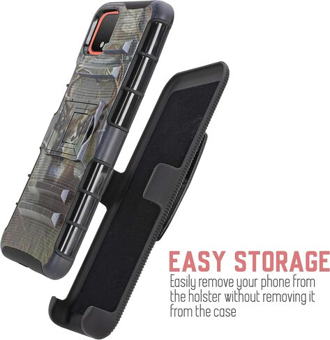 لـ Google Pixel 4 XL Belt Clip Case مع حافظة Hemper Glass Hybrid ، وغطاء واقٍ من الصدمات الشاقين في الجائزة الكاملة مع Kickstand و Cwivel Belt Clip لـ Pixel 4XL (CAMO) in Saudi Arabia