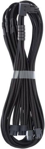 Cablemod C-Series Pro Modmesh Sleeved 12V-2x6 12VHPWR 90 ° STealthSense PCIe Cable for Corsair Type 5 RMX Shift-البديل B (أسود ، 90 درجة 16 درجة إلى رباعية 8 دبوس ، 65 سم) in Saudi Arabia