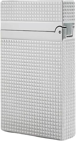 Classic Diamond Head Lighter, Ligne 2 Lighters, Adjustable Soft Flame, Ping Sound, Gift for Men Dad Boyfriend (Silver) in Saudi Arabia