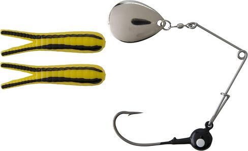 Johnson Beetle Spin Nickel Blade , Yellow/Black Stripe, 1-1/2-Inch in Saudi Arabia
