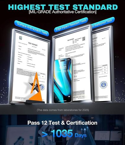 3 حزمة شاشة شاشة واقي + 2 عدسة الكاميرا 9H + الزجاج الغطاء الكامل لأجهزة iPhone 16 Pro Max Auto Adalment Kit 12ft Military Grade Ractrofling Anti Spy Turnest Dantipty 6.9 in Kuwait