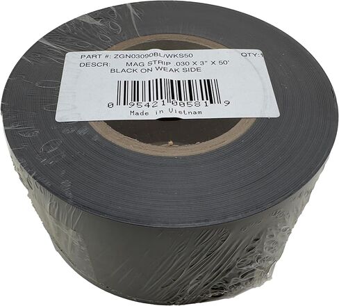 Master Magnetics ZGN40S4.0 Flexible Magnet Strip, Plain, No Laminate, 1/16" Thick, 1" Height, 100 Feet Scored Every 4", 1 Roll with 297-1" x 4" Pieces in Saudi Arabia