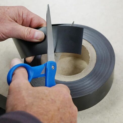 Master Magnetics ZGN40S4.0 Flexible Magnet Strip, Plain, No Laminate, 1/16" Thick, 1" Height, 100 Feet Scored Every 4", 1 Roll with 297-1" x 4" Pieces in Saudi Arabia