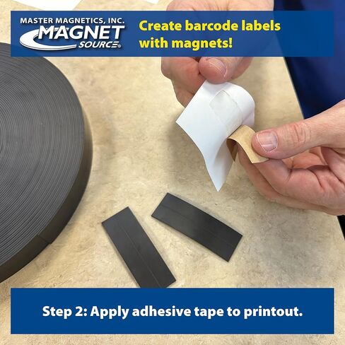 Master Magnetics ZGN40S4.0 Flexible Magnet Strip, Plain, No Laminate, 1/16" Thick, 1" Height, 100 Feet Scored Every 4", 1 Roll with 297-1" x 4" Pieces in Saudi Arabia