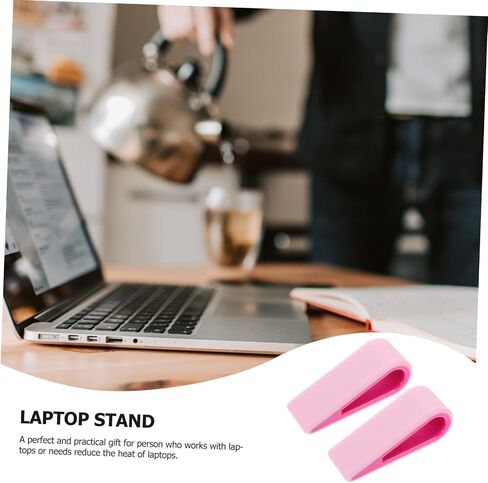 Homoyoyo 2Pcs Adjustable Laptop Heightening Stand Cooling Support in Kuwait