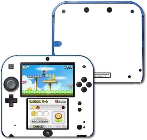 Mayyskins الجلد متوافق مع Nintendo 2DS - أبيض الصلبة | غلاف الالتفاف الواقي ، الدائم ، والفريد من نوعه | من السهل تطبيق الأنماط وإزالتها وتغييرها | صنع في الولايات المتحدة in Kuwait
