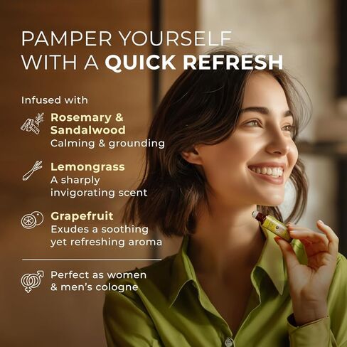 رول أون بالزيت العطري ريست آند ريلاكس من جيا لابز - رائحة الزهور المنعشة (0.34 أونصة سائلة) in Kuwait