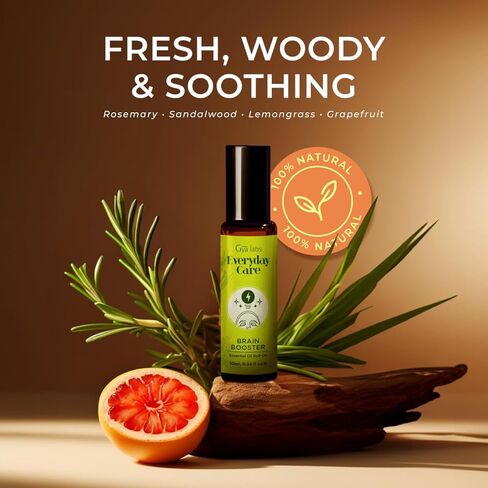 رول أون بالزيت العطري ريست آند ريلاكس من جيا لابز - رائحة الزهور المنعشة (0.34 أونصة سائلة) in Kuwait