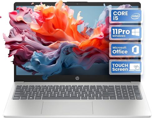 HP 15.6 "Touchscreen Laptop 12th Gen Intel Core I5 ​​64GB DDR4 RAM 2TB PCIE SSD Intel Iris XE Graphics Wi-Fi 6e & Bluetooth 5.3 Windows 11 Pro & Office Pro Pro Extra LT 32GB SD Card in Kuwait