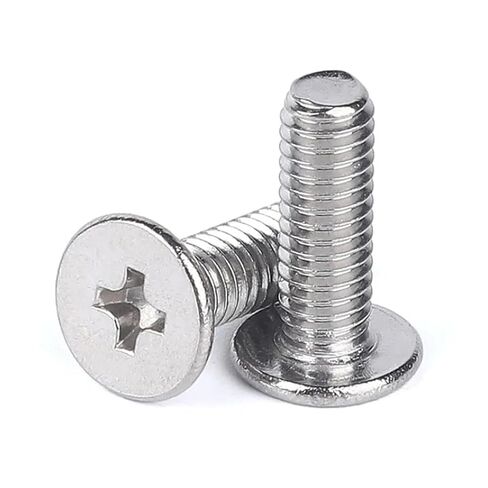 304 مسامير كمبيوتر محمول من الفولاذ المقاوم للصدأ براغي M2.5 M3 براغي رأس مسطحة رقيقة (M3x8x5 100pcs) in Kuwait