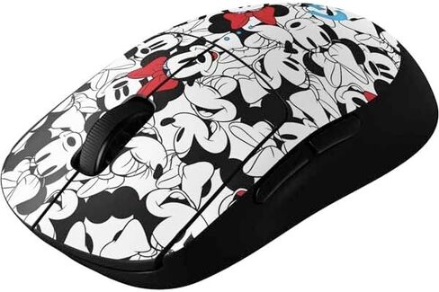 Skinit Decal Other Skin Compatible with G Pro Wireless Gaming Mouse - Officially Licensed Disney Minnie Mouse Red Color Pop Face Pattern Design in Kuwait