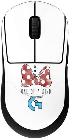 Skinit Decal Other Skin Compatible with G Pro Wireless Gaming Mouse - Officially Licensed Disney Minnie Mouse Red Color Pop Face Pattern Design in Kuwait