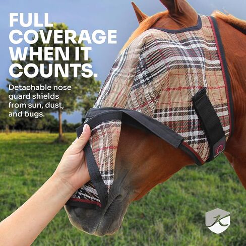 Kensington UViator CatchMask w/Ears & Removable Nose & Forelock Opening, Medium, Deluxe Black in Saudi Arabia