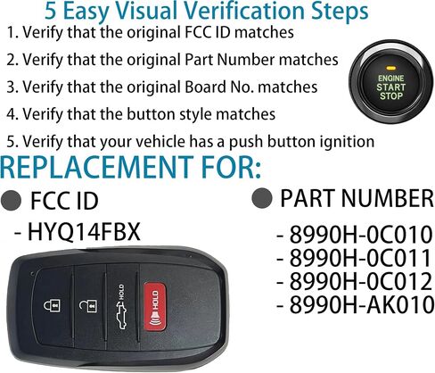 Keyless Entry Remote Control Smart Key Fob for Toyota Highlander 2024-2025 in Saudi Arabia