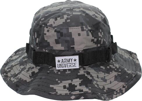 Tactical Boonie Hat Military Bucket Cap Camo Digital or Solid Wide Brim Sun Fishing Bush Booney Hunting Headwear in Kuwait