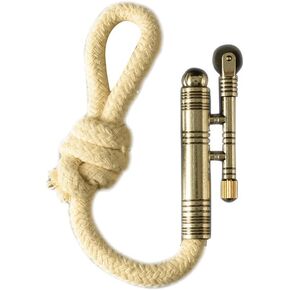 No Fuel Vintage Style Trench Lighter, Metal Construction, Rope Wick Design, Windproof for Outdoor Camping (1)