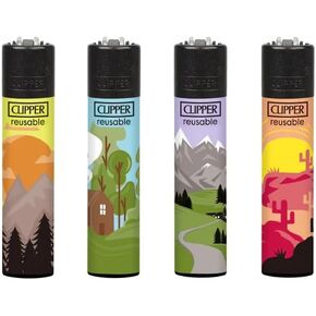 Clipper Lighters Travelers Design Pack من 4