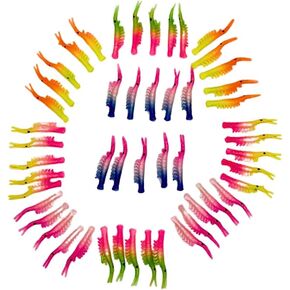 Soft Plastic Lures for Kokanee Salmon & Trout – Hand Dyed & UV Dyed – Assorted Colors & Sizes – Durable Plastic Construction – Multi-Pack
