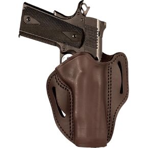 Uncle Mike's 1911 Leather Holster, OWB Holster for 4" and 5" 1911 up to Half Rail Including Kimber 1911, Springfield 1911, Colt 1911, Browning HP, Rock Island Armory 1911, Sig 1911, Springfield 1911