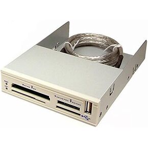 USB-1610 All in One Internal Card Reader with USB 2.0 (3.5 Inch, Beige)