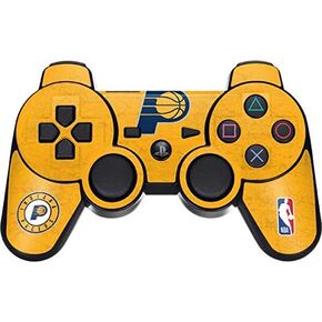 Skinit Decal Gaming Skin for PS3 Dual Shock Wireless Controller - Officially Licensed NBA Indiana Pacers Distressed Design