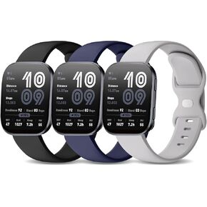 3 Pack 22mm Silicone Sport Watch Bands Compatible with Amazfit Bip 6/Bip 5,Soft Waterproof Replacement Strap for Amazfit GTR 4/3 Pro/3/2/2e/GTR 47mm/Balance/Cheetah Women Men