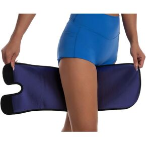 Sauna Leg Sleeves 2-Pack Adjustable Thigh Wraps for Women & Men,Sweat Thigh Trimmer Slimming Workout Gear Fat Burn