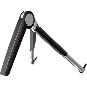 Foldable Laptop Holder Portable Lightweight Ergonomic Aluminum Tablet Stand Compatible with 12-16 Inch Notebook Computers,Black