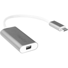 Rocstor USB-C to Mini DisplayPort Adapter - 1 Pack - 7680 x 4320 Supported - Gray Aluminum