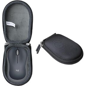 Anleo Hard Travel Case for Logitech M185, M720 Triathlon - Shockproof Protective Cover for Wireless Mouse | Portable Storage Organizer (Black)