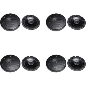 Hifonics Zeus ZS65CXS 6.5 بوصة 3 Way 300 وات مكبرات صوت محورية ، (8 حزمة)