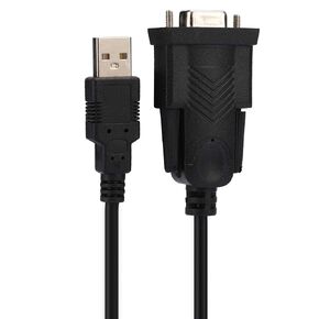كابل محول أنثى Keenso DB9 USB 2.0 إلى RS232 قابس المنفذ التسلسلي وتشغيله 1.5M USB إلى المحول التسلسلي لآمن ومريح