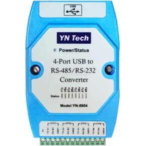 USB to 4-Port Independent RS-485/RS-232 Converter RS485 RS232 COM Serial Port Adapter Cable