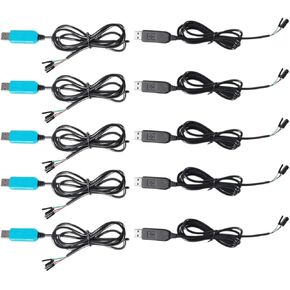 5/10Pcs Pl2303 Pl2303Hx/Pl2303Ta USaB to Rs232 Converter Adapter Module with Dust-Proof Cover for Download Cable