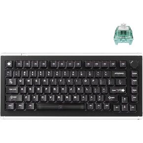 DrunkDeer A75 Master Rapid Trigger Keyboard, Esports Gaming Keyboard, Magnetic Switch, Adjustable Actuation - RT Plus - RT Match, 0.01mm, 8K Hz, 75% Design - ANSI, Black - TTC POM Switch