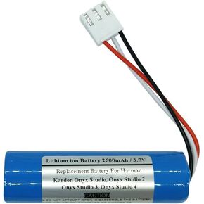 2600mAh 3.7V Replacement Battery Compatiable with Harma n Kardo n Onyx Studio, Onyx Studio 2, Onyx Studio 3, Onyx Studio 4, li11b001f, SNO-18650SCN-H