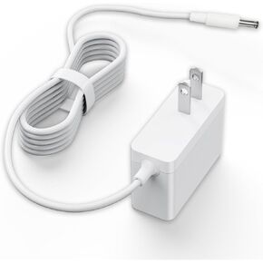 12V Charger Compatible with Levoit Core Mini Air Purifier LAP-C161-WUS LAP-C161-KUS LAPC161WUS LAPC161KUS, AC Adapter Power Supply Chargeing Cable PSU White