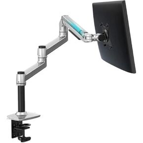 DL-8013II Load 3-11kg 17-38" LCD Screen Desktop Monitor Stand Full Motion Mechanical Spring Arm Aluminum Monitor Bracket(170MM Silver)