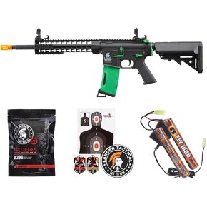 Lancer Tactical Gen 2 Airsoft M4 Carbine 10" KeyMod Piactinny AEG Rifle-1000 Rounds 0.20g BBS, 9.6v Nimh Battery & Charger Included