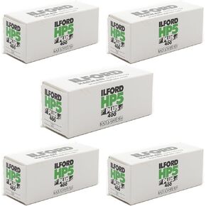 5 Rolls Ilford HP5 400 120 Film 2 Pack