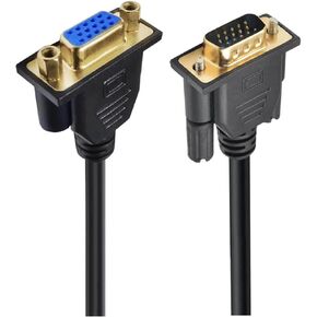 Cable Male to Male Female Extension Cable 90 Degree Up Down Left Right Angled Cord 0.5M 1M 1080P Full HD Computer Monitor TV(VGA M-F Up Angled,1.5m)