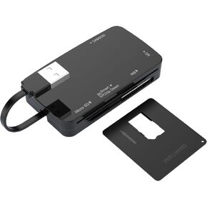 JMT 6in1 USB2.0 Smart Card Reader 480Mbps CR337 Compatible with Micro SD MS M2 SD/MMC IC ID SIM CAC DNIE ATM Bank Card